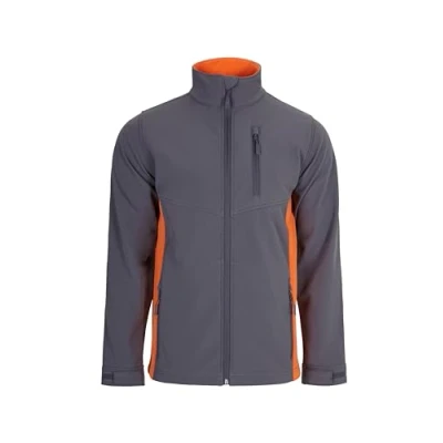Abbildung von VELILLA Unisex Softshelljacke zweifarbig, Grau/Orange, XL