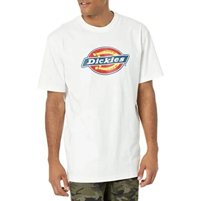 Abbildung von Dickies Herren Kurzärmliges dreifarbigem Logo T Shirt, Weiss/opulenter Garten, XL