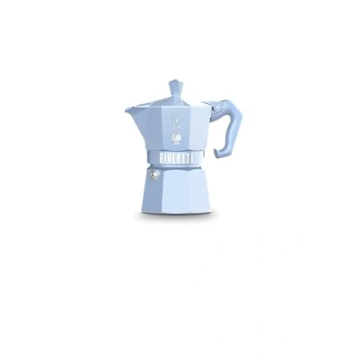 Abbildung von Bialetti Moka Exclusive, Mokka Kanne, Blau, Aluminium, 3 Tassen, Thermoplast, 1 Stück(e)