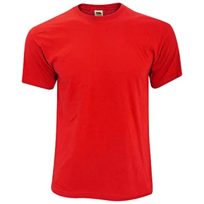 Abbildung von Fruit of the Loom Herren T Shirt Original 61 082 0 Red M