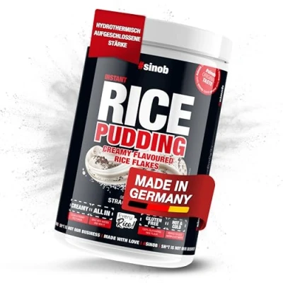 Abbildung von Instant Rice Pudding 1x 1000 g (Stracciatella) mit cremiger Konsistenz ideal als fettarme Zwischenmahlzeit oder Pre Post Workout. 100% Glutenfrei
