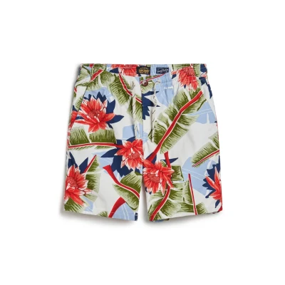 Abbildung von Superdry Badeshorts, Herren, Größe: Medium, Optic banana leaf