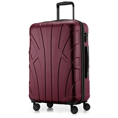 Abbildung von Suitline Koffer S1, 4 Rollen, mittelgroßer Hartschalen Check In Reisekoffer TSA 68 L