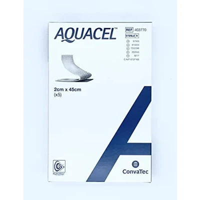 Abbildung von Aquacel Hydrosorption 2x45 cm Tamponaden 5 St