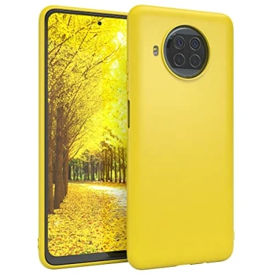 Abbildung von EAZY CASE Handyhülle Silikon mit Kameraschutz kompatibel Xiaomi Mi 10T Lite 5G in Gelb, Ultra dünn, Slimcover, Silikonhülle, Hülle, Softcase, Backcover