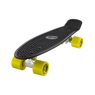 Abbildung von Ridge Skateboard Mini Cruiser, schwarz gelb, 22 Zoll