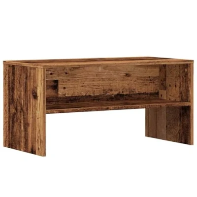 Abbildung von vidaXL TV Schrank Altholz Optik 80x40x40 cm Holzwerkstoff, Möbel, Fernsehtisch, Medienschrank, Fernsehschrank, Konsole, Bank, Regal