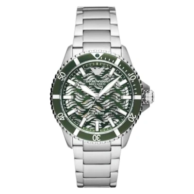 Abbildung von Emporio Armani Herren Automatisch 3 Zeiger Uhr mit Armband AR60061