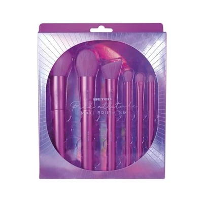 Abbildung von Beter Pink Attitude Collection 6 teiliges Make up Pinsel Set für Gesicht und Augen, Set, Puder, Grundierung, Concealer Schatten, Brush, ideal als Geschenk