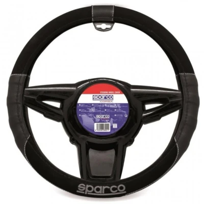 Abbildung von SPARCO SPORT LINE SPC1108 Lenkradbezug schwarz/grau 39