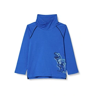 Abbildung von s.Oliver Longsleeve MIT Schalkragen Langarmshirt für Kinder, Größe: 92/98, Royalblau