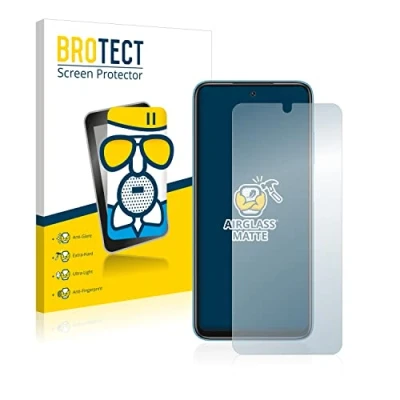 Abbildung von BROTECT Entspiegelungs Schutzglas für Xiaomi Redmi 10 (2022) Schutz Folie Panzerfolie Glas Matt [Extrem Kratzfest 9H, Anti Reflex, Fingerprint]