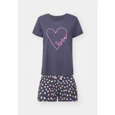 Abbildung von Lascana LOVE Nachtwäsche Set, Damen, Größe: 32/34, Antrazit