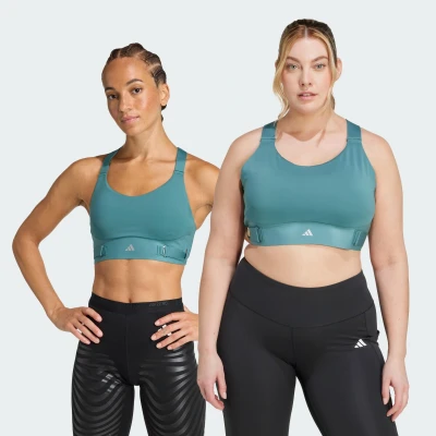 Abbildung von adidas Performance Fastim Sportbh mit starker Stützkraft, Damen, Größe: MxC D, preloved teal