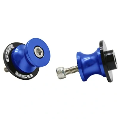 Abbildung von Motorrad CNC Aluminium Ständeraufnahme M8*1,5 Bobbins Montageständer für GSR 400 600 750 1000 (Blau)