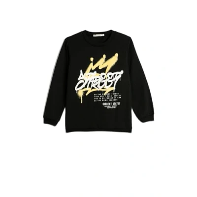 Abbildung von Koton Boys Sweatshirt Long Sleeve Crew Neck Graffiti Printed Soft Interior