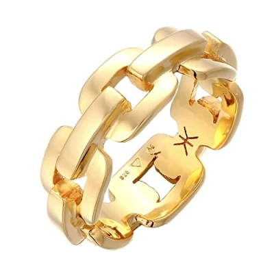 Abbildung von Kuzzoi EYE Catcher Ring goldcoloured, Herren, Größe: 62, Gold coloured