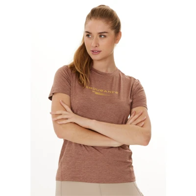 Abbildung von Endurance Funktions Wange Melange Tshirt print, Damen, Größe: 36, Clove