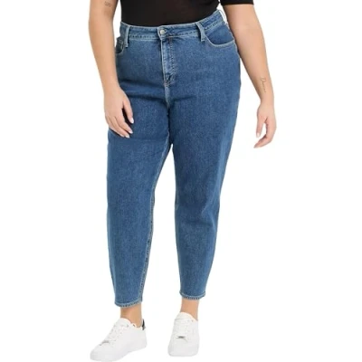 Abbildung von Calvin Klein Jeans Relaxed Fit, Damen, Größe: 34, Denim medium
