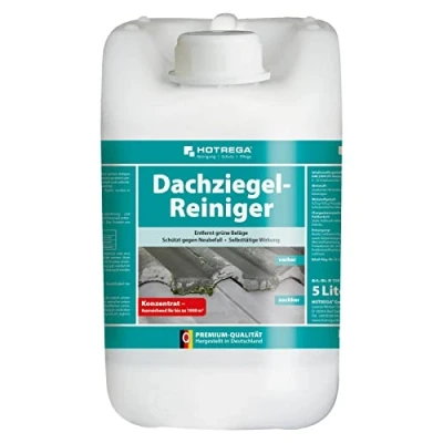 Abbildung von HOTREGA® Dachziegel Reiniger Grünbelagentferner Steinreiniger Dachreiniger 5L Universalreiniger