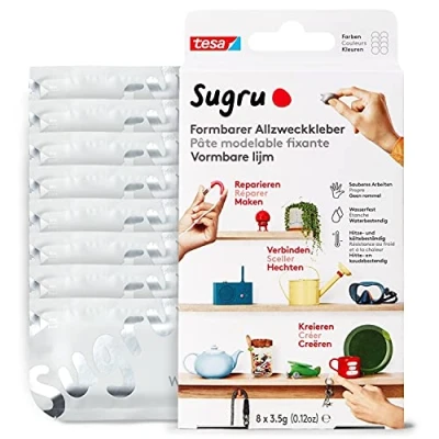 Abbildung von 10 x Sugru Allzweckkleber formbar VE=8 Stück (8x3,5 g) weiß