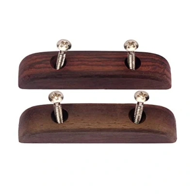 Abbildung von Artibetter 2pcs Palisander Gitarre Daumenauflage Bass Finger Rest mit Befestigungsschrauben