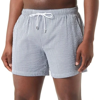 Abbildung von BOSS Badeshorts, in gestreifter Optik