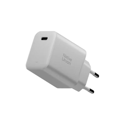 Abbildung von Native Union Schnellladegerät GaN PD 45W Ultrakompakt mit Power Delivery über USB C Hergestellt aus recycelten Materialien Für MacBook Air, iPad, iPhone, Pixel und andere Geräte (Weiß)