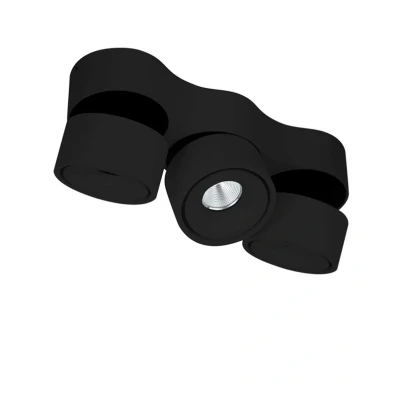 Abbildung von Arcchio LED Deckenleuchte Rotari, Linsen, 3 flammig, schwarz