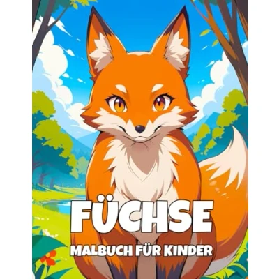 Abbildung von Füchse Malbuch für Kinder: Niedliche und Einfache Fuchs Motive zum Ausmalen Spaß Entspannung