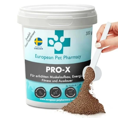 Abbildung von Pro X Getreidefreies Hypoallergenes Nahrungsergänzungsmittel Hund aus Getrockneten Insekten von European Pet Pharmacy Proteinpulver für den Muskelaufbau Ab 1 Jahr 300 g Pulver