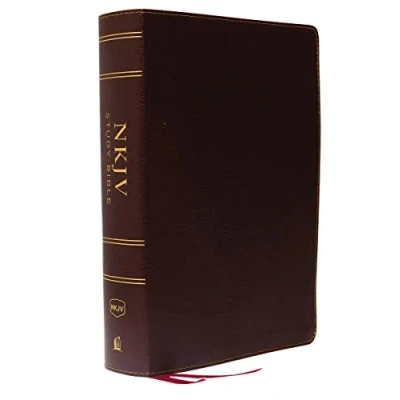 Abbildung von NKJV Study Bible, Bonded Leather, Burgundy, Full Color, Comfort Print: The Complete Resource for Studying God’s Word