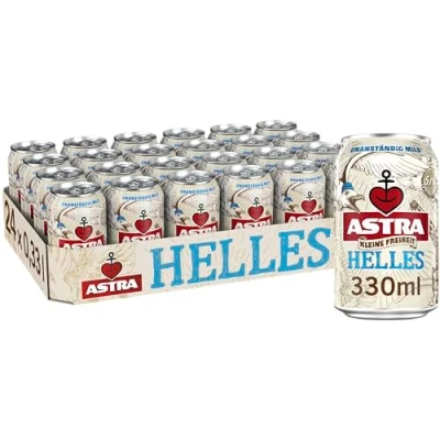 Abbildung von Astra Kleine Freiheit Helles 0,33l Dose, Bier Dose Einweg (24 x 0,33 l)