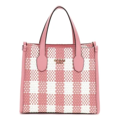 Abbildung von Guess Silvana MINI TOTE Handtasche, Damen, Größe: One Size, Pink multi