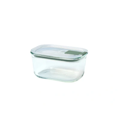 Abbildung von Mepal Frischhaltedose Glas EasyClip Glasschüssel mit Deckel &amp; Klickverschluss Geeignet für Mikrowelle, Dampfgarer, Ofen Gefrierschrank Luftdicht auslaufsicher 450 ml Nordic sage