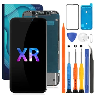 Abbildung von Ersatz Für iPhone XR Display Kompatibel Bildschirm Replacement LCD Touchscreen Digitizer Glas A2105, A1984, A2107, A2108, A2106 (Incell, Schwarz)