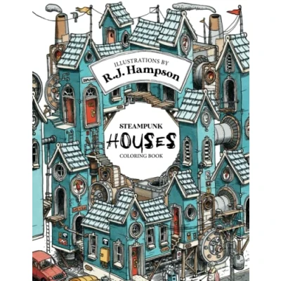 Abbildung von Steampunk Houses Coloring Book (R.J. Hampson Books)