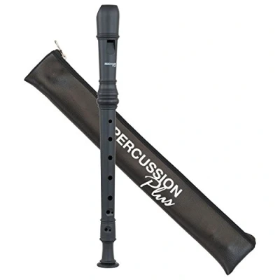 Abbildung von Percussion Plus PP1618 Bunte Sopran Blockflöte, Schwarz