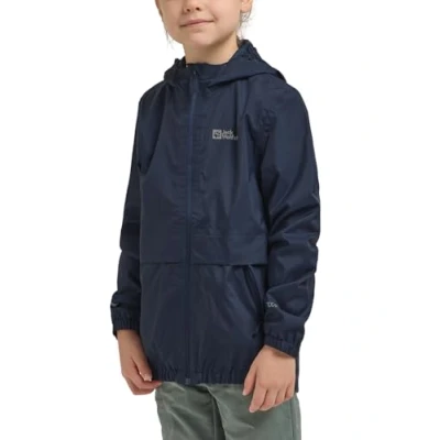 Abbildung von Jack Wolfskin Rainy DAYS Regenjacke / wasserabweisende Jacke für Kinder, Größe: 116, Night blue