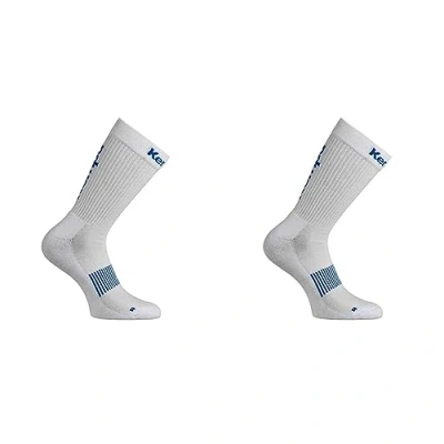 Abbildung von Kempa Unisex Socken Logo Classic Herren, Weiß/azurblau, 31 35 S EU