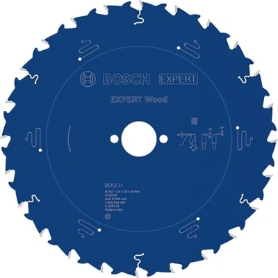 Abbildung von Bosch Accessories Professional 1x Kreissägeblatt Expert for Wood (Holz, Sägeblatt Ø 237 x 30 2,5 mm, 24 Zähne, Zubehör Kreissäge)