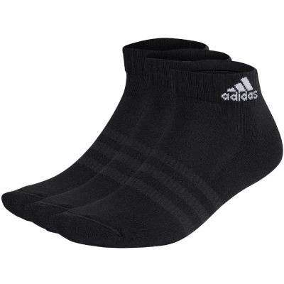 Abbildung von adidas Unisex Cushioned Sportswear Ankle Socks 3 Pairs, Black / White, 8.5 10