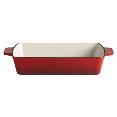 Abbildung von APS 88310 Auflaufform &quot;5 STARS&quot;, Ofenform, Gusseisen, induktionsgeeignet, ofenfest, 33 x 24 cm, Höhe 6,5 3,5 Liter, rot