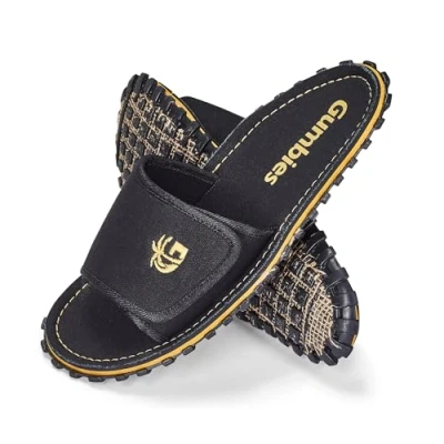 Abbildung von Gumbies Strider Slides in Grey Pantolette aus recycelten Materialien »in farbenfrohen Designs«