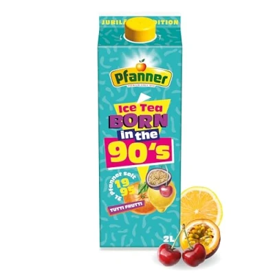 Abbildung von Pfanner Eistee Tutti Frutti (1 x 2 l) Jubiläumsedition 2L Ein Klassiker aus den 90er Jahren, der Maßstab setzte Fruchtig, erfrischend &amp; zeitlos beliebt!