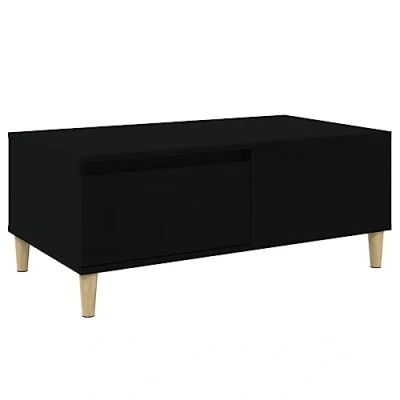 Abbildung von vidaXL Couchtisch Schwarz 90x50x36,5 cm Holzwerkstoff (1 St)