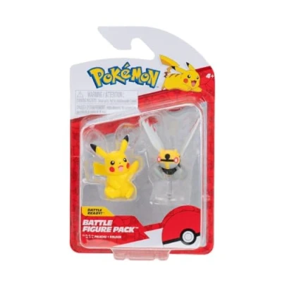 Abbildung von Pokémon Battle Figure Ninjask and Pikachu