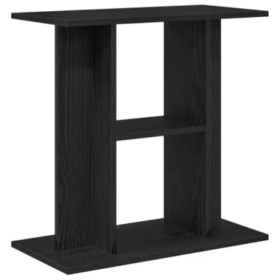 Abbildung von vidaXL Aquariumständer Schwarz Eichen Optik 60x30x60 cm Holzwerkstoff, Aquarienschrank, Aquarienunterschrank, Aquarienständer, Aquariumunterschrank