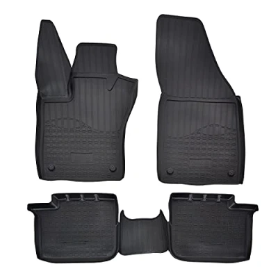 Abbildung von Norm Liners 3D Gummimatten Auto Matten Fussmatten Kompatibel mit Tipo ab 2015, Rand cca 4cm, Allwetter, 4Tlg, Premium Qualität