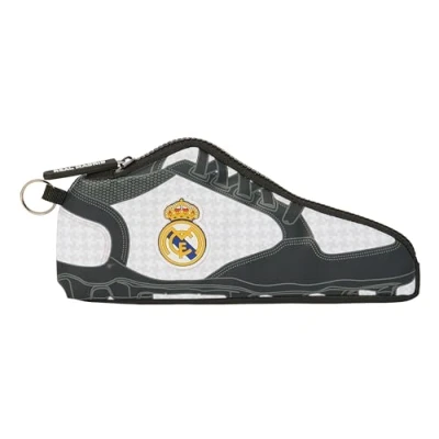 Abbildung von Safta Real Madrid 1. Team 24/25, Federmäppchen für Kinder, ideal Kinder im Schulalter, bequem und vielseitig, 24 x 2 10 cm, Weiß/Grau, Estándar, Lässig